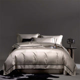 Elegant Horse Cotton Jacquard Bedding Set in Gold