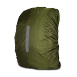 Waterproof Backpack Rain Cover Waterproof For Riding in green, designed for protection during outdoor activities.