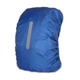 Blue Waterproof Backpack Rain Cover great for riding, perfect for extreme sports and outdoor adventures.