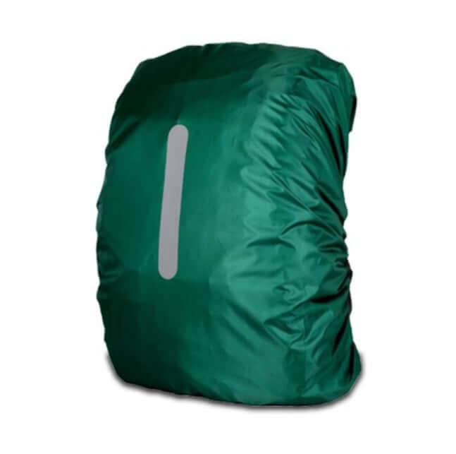 Outdoor Backpack Rain Cover Waterproof in green, suitable for cycling and other outdoor activities.