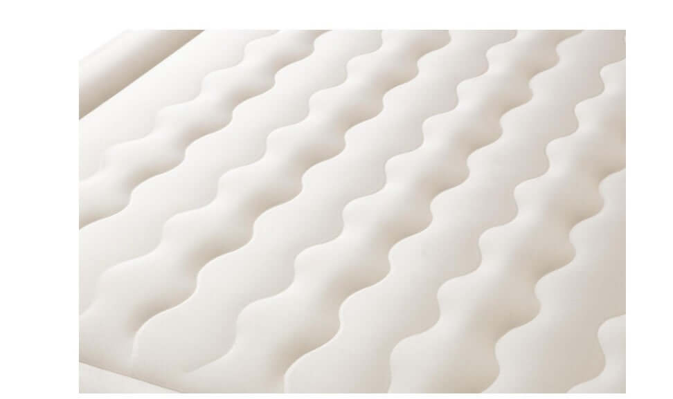 Textured surface of a Single Double Layer Cloth Cover Floatation Bed showing European Standard design.