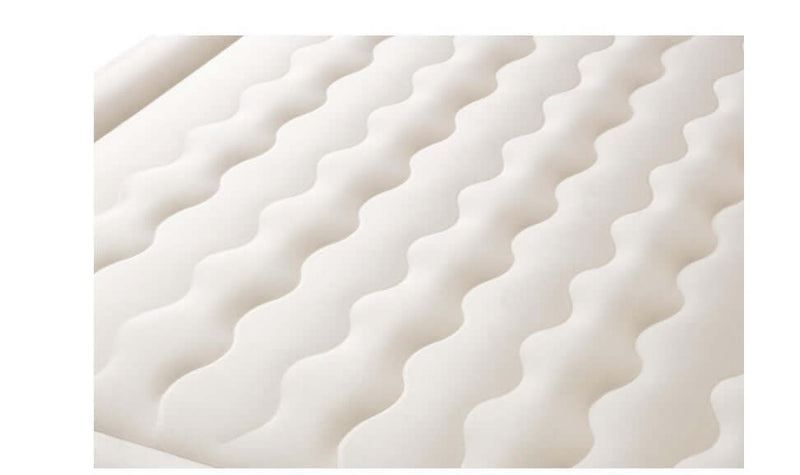 Textured surface of a Single Double Layer Cloth Cover Floatation Bed showing European Standard design.