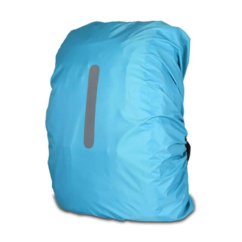 Outdoor Backpack Rain Cover Waterproof for Riding in blue, ideal for cycling, hiking, and outdoor activities.