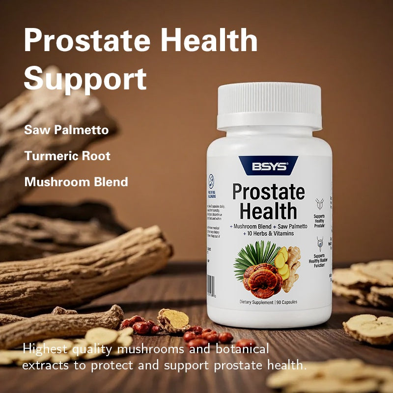 BSYS Prostate Health Capsules Urinary & Bladder Wellness Support  Anti-Inflammatory Balance  Antioxidant Protection  Immune Health Aid  Men's Prostate Care Formula